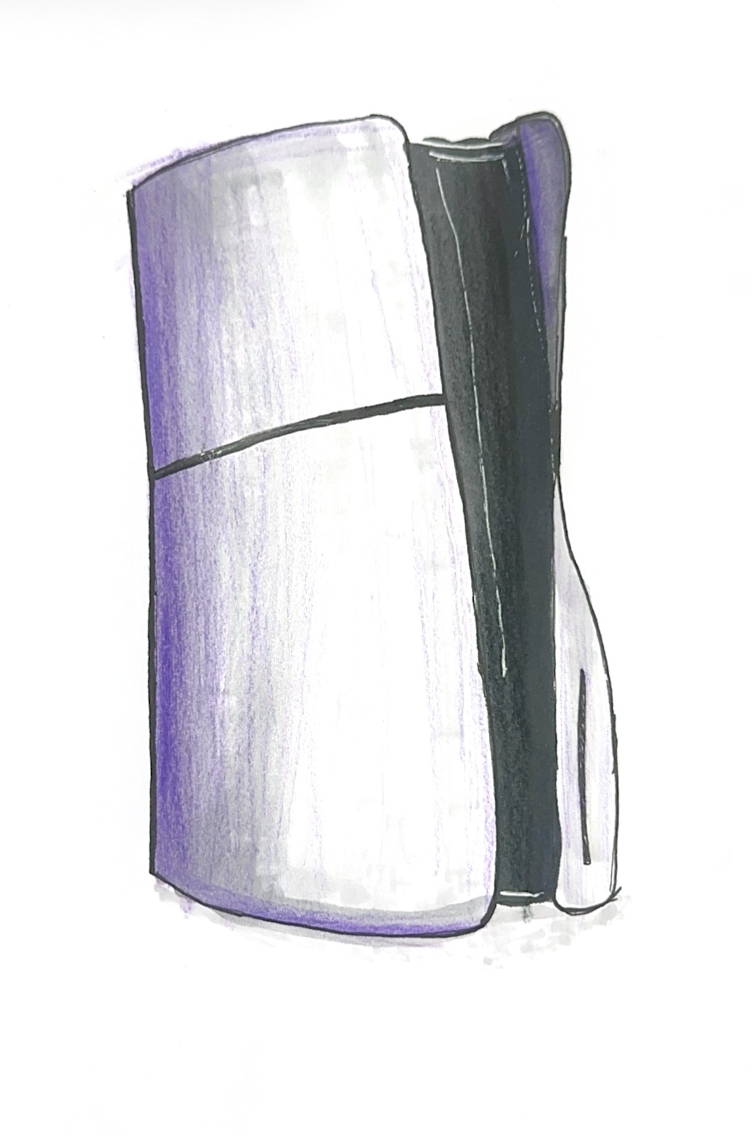 PlayStation 5 recoloured purple to evoke calmness